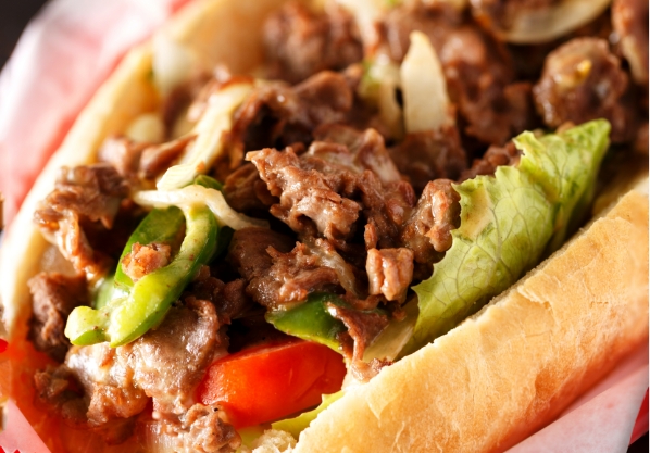 Steak and Cheese sandwich